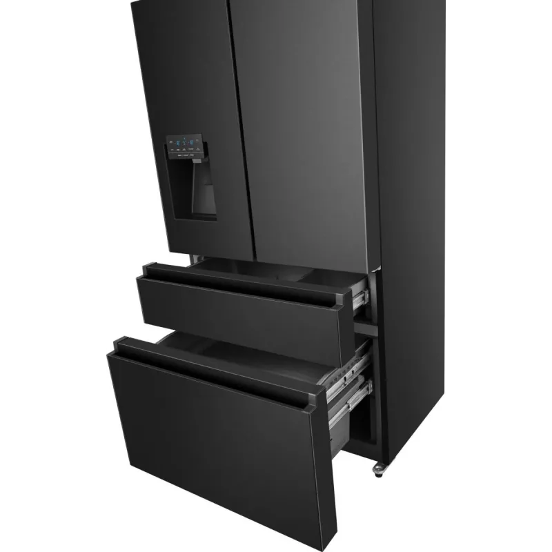 Hisense RF728N4SBFE side-by-side-jääkaappi vapaasti seisova 560 L musta