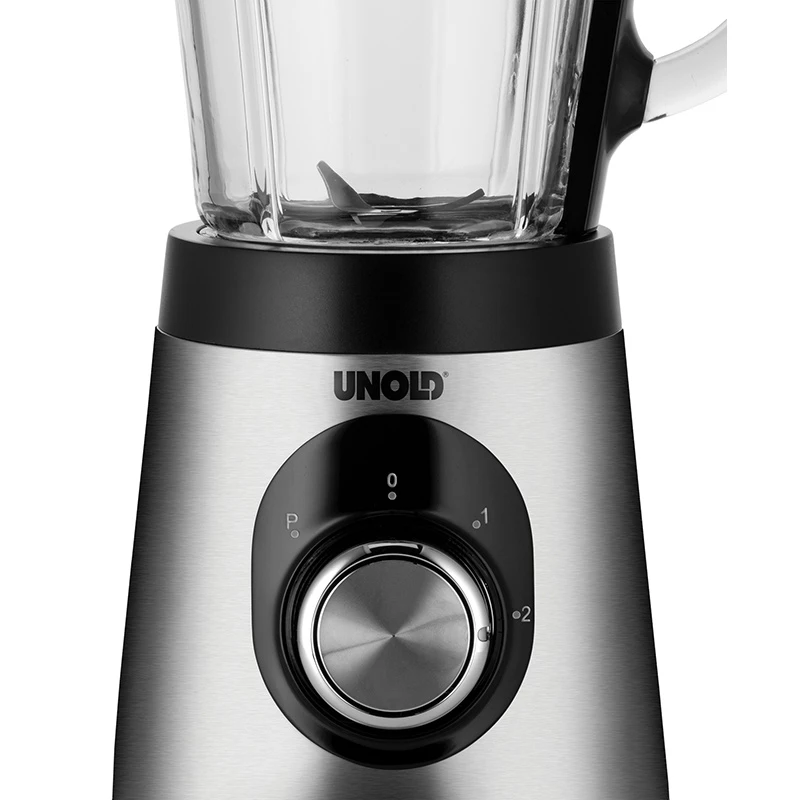 Unold Edel 1,5 L pöytäsekoitin 500 W musta, ruostumaton teräs, läpinäkyvä
