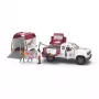 schleich HORSE CLUB liikkuva eläinlääkäri perävaunulla, eläin, hevoset, 5 vuotta, monivärinen
