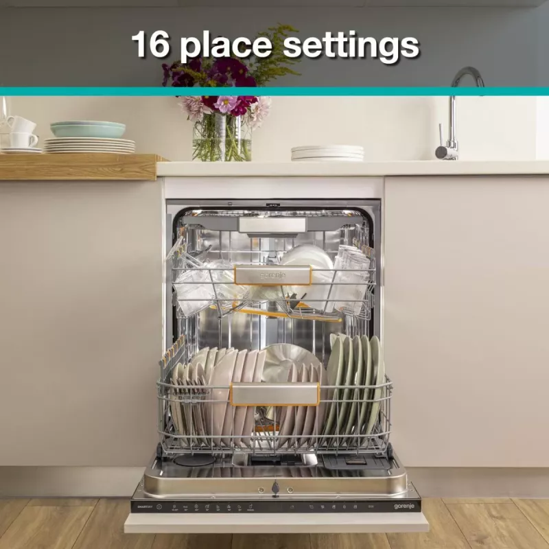 Gorenje GV663A66 täysintegroitava 16 astiastoa