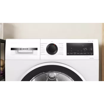 Bosch Serie 6 WQG241001 kuivausrumpu vapaasti seisova edestä täytettävä 9 kg valkoinen