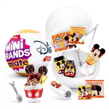 Mini Brands Create Disney Snacks sarja 1 kapseli, keittiö, 8 vuosi/vuotta, paristot sisältyvät, LR44, monivärinen