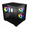 Fortron FSP Geh Mini S140 BA micro-ATX / M-ITX PC-kotelo, ARGB, musta
