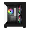 Fortron FSP Geh Mini S140 BA micro-ATX / M-ITX PC-kotelo, ARGB, musta