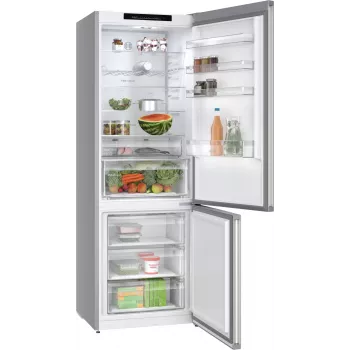 Bosch Serie 4 KGN492IAF jää-pakastinyhdistelmä vapaasti sijoitettava 440 L ruostumaton teräs