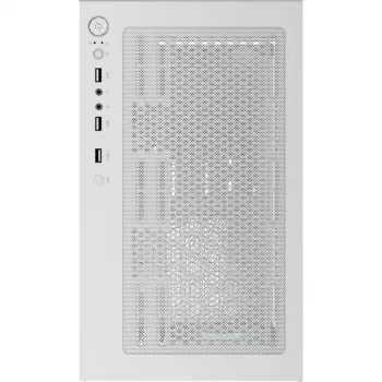 Tower-PC-kotelo AEROCOOL Viewport Mini-G-WT-v4 ARGB kahdella karkaistulla lasipaneelilla, valkoinen