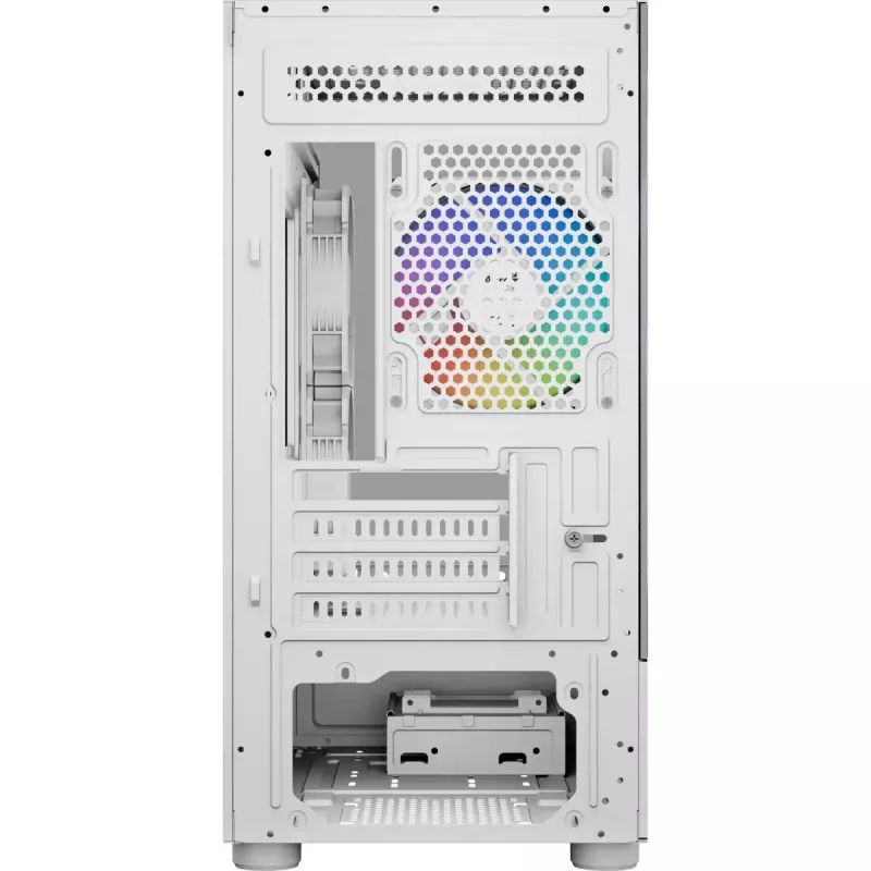 Tower-PC-kotelo AEROCOOL Viewport Mini-G-WT-v4 ARGB kahdella karkaistulla lasipaneelilla, valkoinen