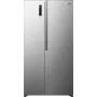 Gorenje Side by Side NRS917E41X SI, vapaasti seisova, American Door, harmaa, 2 ovea, kosketus, LED