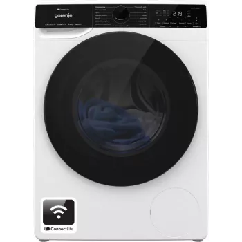 Gorenje WPNA84A2TS pesukone, edestä täytettävä, 8 kg, 1400 kierr./min, musta, valkoinen