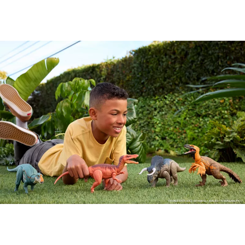 MATTEL Jurassic World Wild Roar Spiclypeus JGB89 leikkihahmo — keräiltävä dinosaurusten toimintahahmo