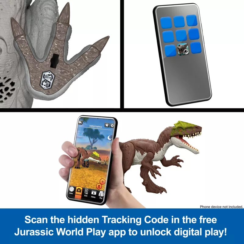MATTEL Jurassic World Wild Roar Spiclypeus JGB89 leikkihahmo — keräiltävä dinosaurusten toimintahahmo