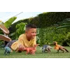 Jurassic World Rebirth Wild Roar Aucasaurus dinosaurusten lelu, hännällä ohjattava hyökkäyspurema & ääni