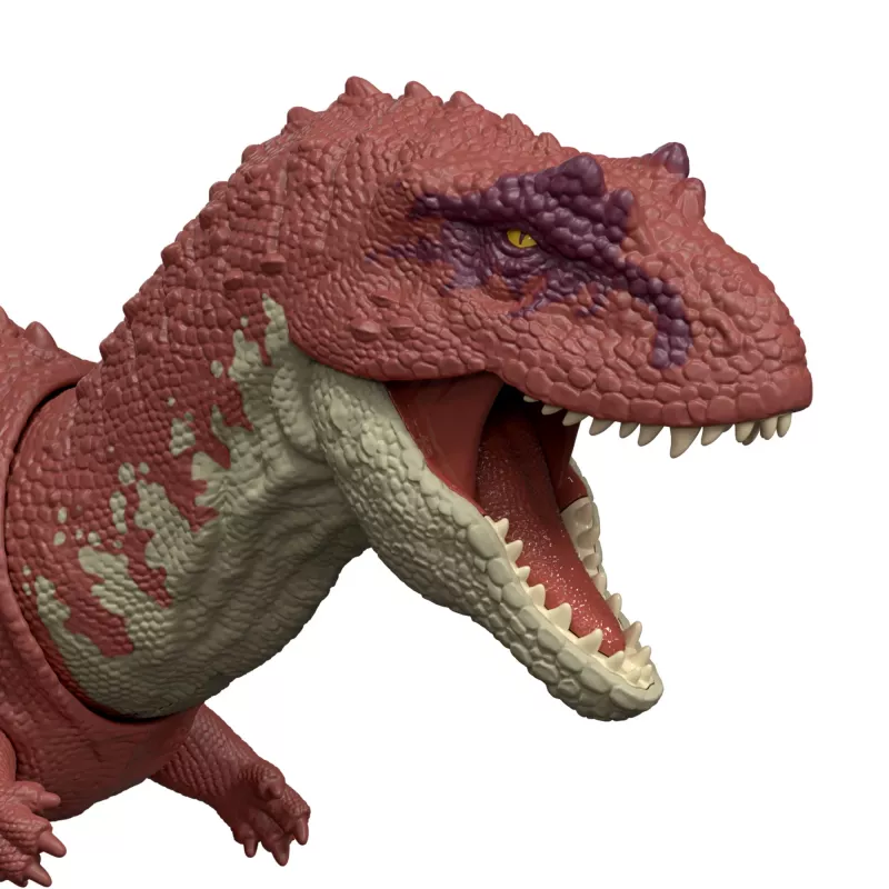Jurassic World Rebirth Wild Roar Aucasaurus dinosaurusten lelu, hännällä ohjattava hyökkäyspurema & ääni