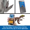Jurassic World Rebirth Wild Roar Aucasaurus dinosaurusten lelu, hännällä ohjattava hyökkäyspurema & ääni