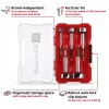 Forstner-poranteräpaketti Einhell-KWB 5 osaa, punainen/läpinäkyvä, 1/4 tuuman varsi, M-CASE (MPN 706003)