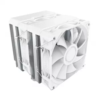 CPU-jäähdytin Montech NX600 (valkoinen) 120 mm tuulettimella, yhteensopiva ilmajäähdytin pöytätietokoneen prosessoreille