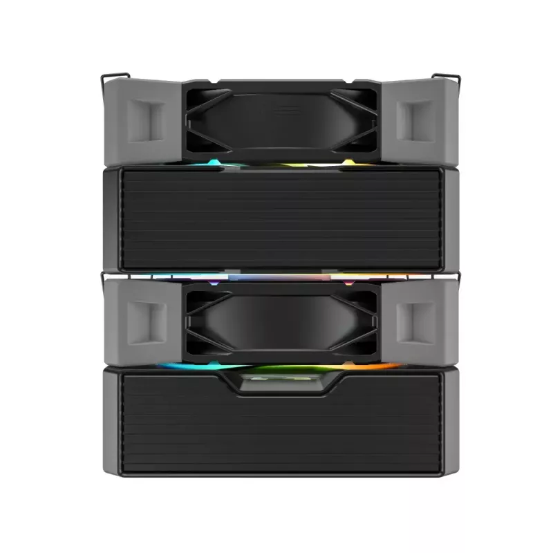 CPU-jäähdytin Montech NX600 ARGB, musta, 120 mm tuuletin, ARGB-valaistus