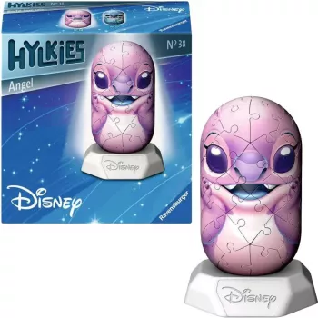3D-palapeli Ravensburger Disney Stitch - Angel -figuuri, yhteen liittyvät vaahtomuoviosat, malli 12008045