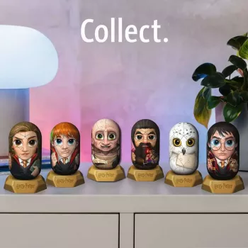 3D-palapeli Ravensburger Hylkies Harry Potter Dobby, vaahtomuoviset liitososat, koottu figuuri