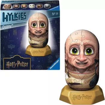 3D-palapeli Ravensburger Hylkies Harry Potter Dobby, vaahtomuoviset liitososat, koottu figuuri