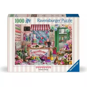 Palapeli Ravensburger Blossoms Flower Shop 1000 palaa, 700 mm leveä