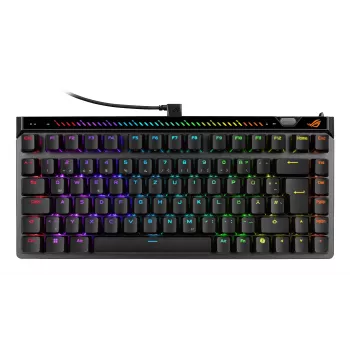 Mekaaninen pelinäppäimistö ASUS ROG Falchion Ace 75% — USB, magneettis-mekaaniset kytkimet, RGB, musta
