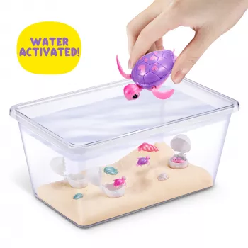 Zuru Pets Alive Mommy Turtle Surprise interaktiivinen lelu, monivärinen, LR44-paristo