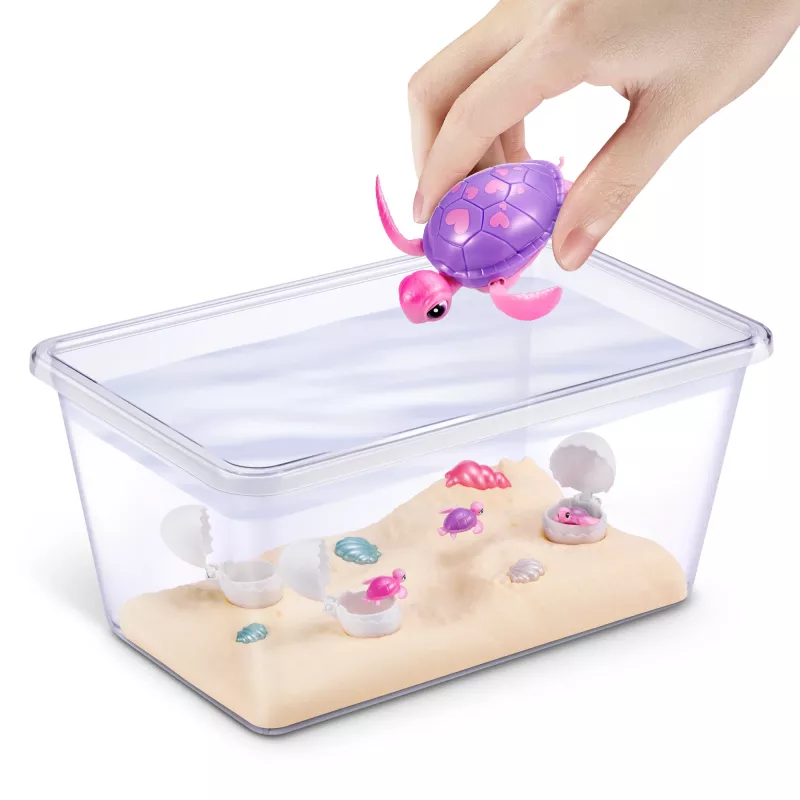 Zuru Pets Alive Mommy Turtle Surprise interaktiivinen lelu, monivärinen, LR44-paristo