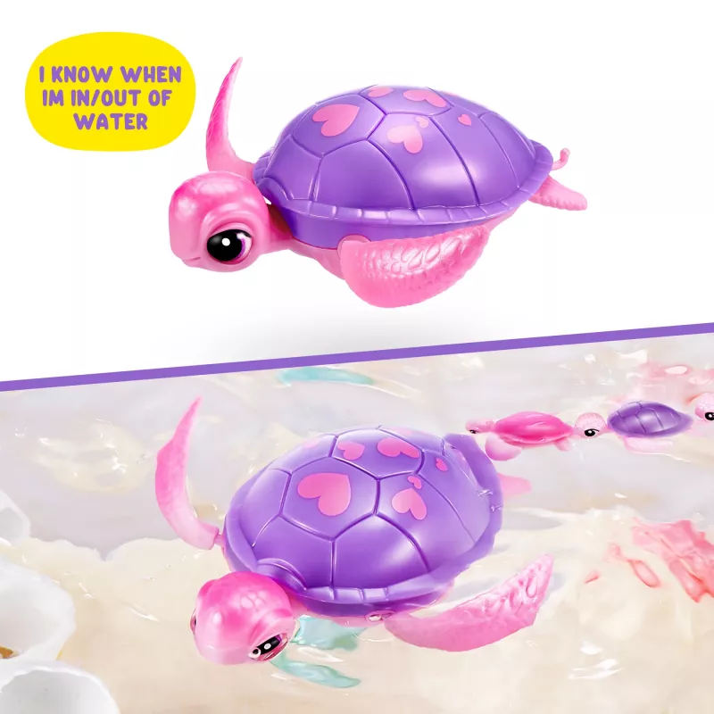 Zuru Pets Alive Mommy Turtle Surprise interaktiivinen lelu, monivärinen, LR44-paristo