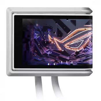 All-in-One-nestemäisjähdytin ASUS ROG RYUO IV 360 ARGB WHT – 360 mm:n jäähdytin, 120 mm:n tuuletin, valkoinen