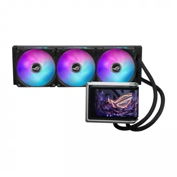 All-in-One-nestemäisjähdytin ASUS ROG RYUO IV 360 ARGB — 360 mm:n jäähdytin, 120 mm:n tuuletin, musta