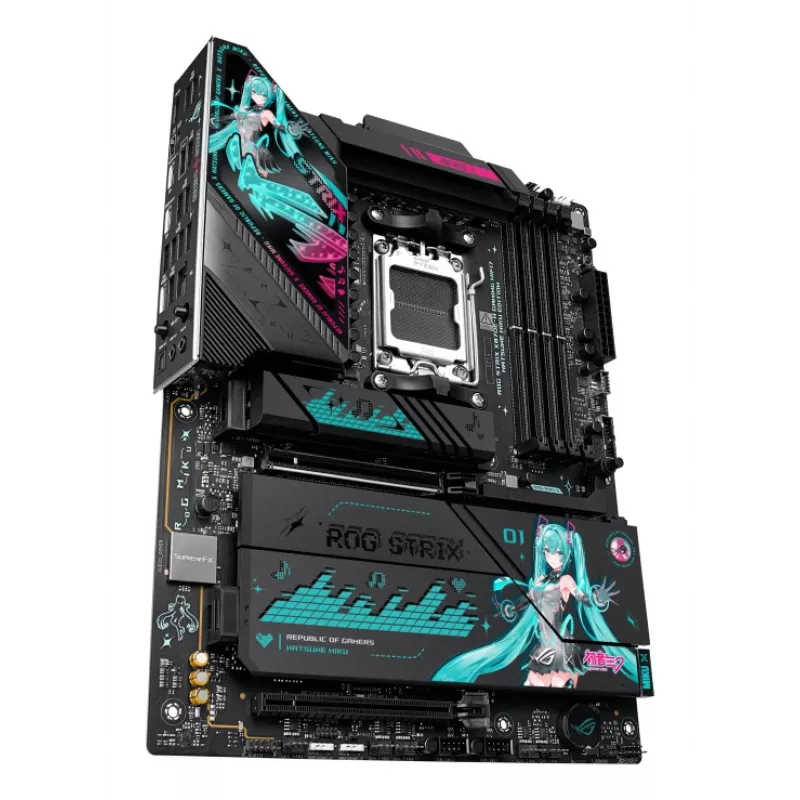 Emolevy ASUS ROG STRIX X870E-H GAMING MIKU WIFI7 ATX AM5-kantaan, DDR5-tuki