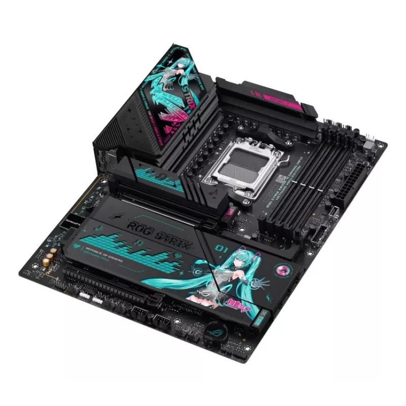 Emolevy ASUS ROG STRIX X870E-H GAMING MIKU WIFI7 ATX AM5-kantaan, DDR5-tuki