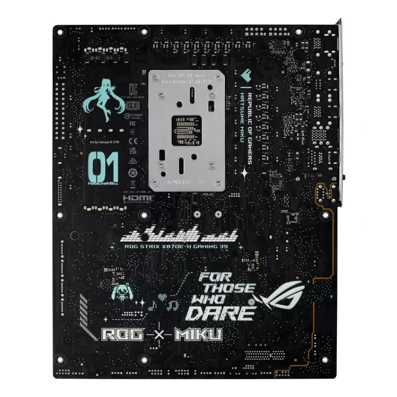 Emolevy ASUS ROG STRIX X870E-H GAMING MIKU WIFI7 ATX AM5-kantaan, DDR5-tuki