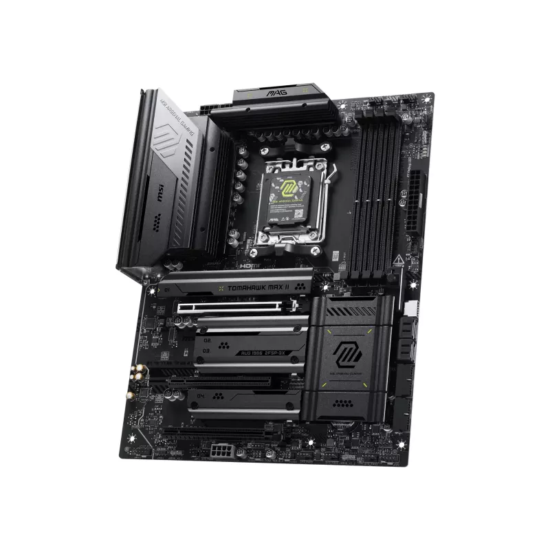Emolevy MSI MAG B850 TOMAHAWK MAX WIFI II — AMD B850, kanta AM5, ATX, DDR5, Wi-Fi 7, 5GbE
