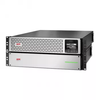 APC Smart-UPS On-Line, 2200 VA, litiumioni, räkkikiinnitys 4U, 230 V, 6x C13 + 2x C19 IEC-lähdöt, verkkokortti, pidennetty varakäyntiaika, kiskosarja sisältyy