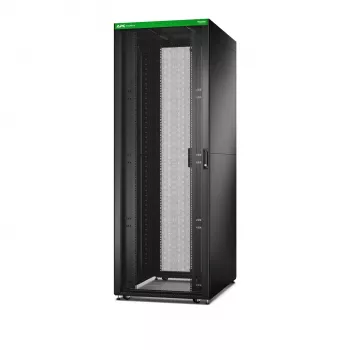 Vapaasti seisova palvelinkehikko APC Easy Rack 48U (musta), katto, pyörät, jalat, 4 kiinnikettä, sivuseinät — 2258H x 800B x 1200T mm