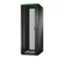 Vapaasti seisova palvelinkehikko APC Easy Rack 48U (musta), katto, pyörät, jalat, 4 kiinnikettä, sivuseinät — 2258H x 800B x 1200T mm