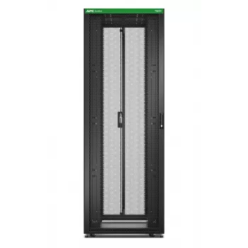 Vapaasti seisova palvelinkehikko APC Easy Rack 48U (musta), katto, pyörät, jalat, 4 kiinnikettä, sivuseinät — 2258H x 800B x 1200T mm