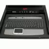 APC 17 tuuman räkkilCD-konsoli integroidulla analogisella 16-porttisella KVM-kytkimellä