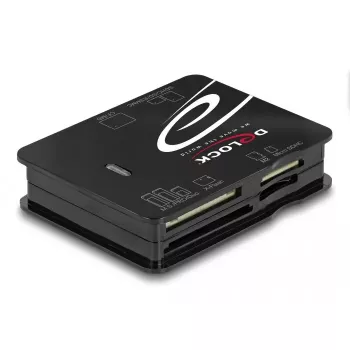 DeLOCK 91007 kortinlukija USB 2.0 musta CF MMC MS MicroSD xD
