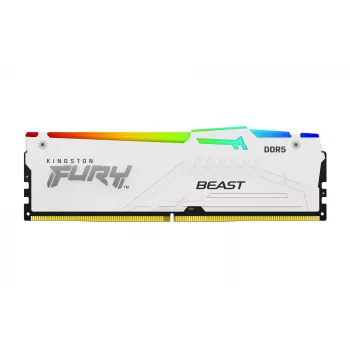 Kingston Technology FURY Beast 16GB 6400MT/s DDR5 CL32 DIMM valkoinen RGB EXPO