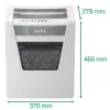 Leitz IQ Office silppuri P4, ristileikkaus, 22,3 cm, 4 x 40 mm, 23 l, 225 arkkia, 55 dB