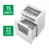 Leitz IQ Office silppuri P4, ristileikkaus, 22,3 cm, 4 x 40 mm, 23 l, 225 arkkia, 55 dB