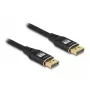 DeLOCK DisplayPort-kaapeli 8K 60 Hz 1 m musta metalli