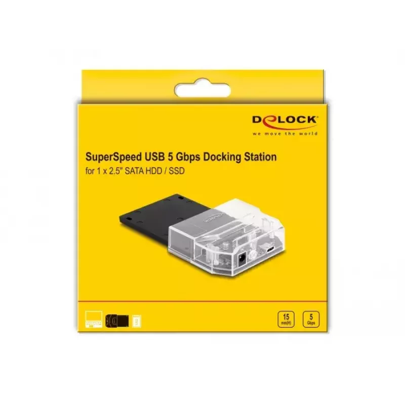 DeLOCK SuperSpeed USB telakointiasema 2,5
