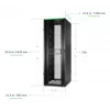 APC NetShelter SX, Server Rack -kotelo, Gen 2, 52U, 2436H x 800B x 1200T mm, sivuseinillä, musta