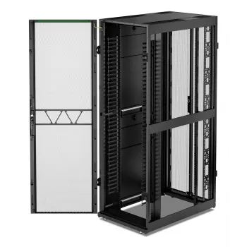 APC NetShelter SX, Networking Rack -kotelo, 48U, 2258H x 750W x 1200D mm, sivuseinillä, musta