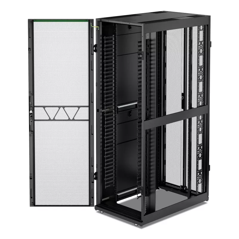 APC NetShelter SX, Networking Rack -kotelo, 48U, 2258H x 750W x 1200D mm, sivuseinillä, musta