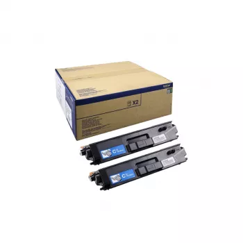 Värikasetti Brother TN-900CTWIN syaani 2 kpl:n pakkaus, laser, riittoisuus 12 000 sivua